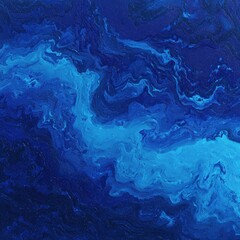 Abstract Deep Space Background With Blue Swirls