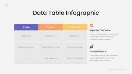 Data Table Infographic