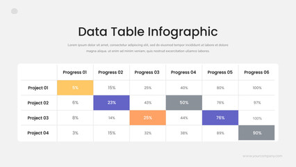 Data Table Infographic