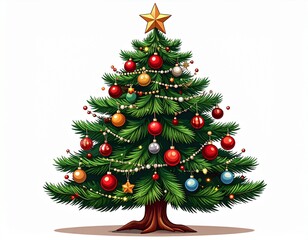 Christmas modern minimalist style elements.Xmas Tree Geometry- Modern Christmas Eleme 