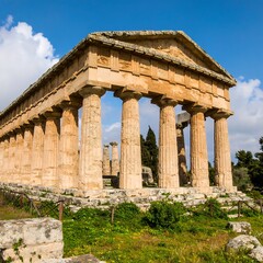 Obraz premium Greek Temple Ruins in Sicily