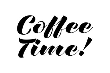 Coffee Time - コーヒーをゆっくり楽しんでいる、Coffee Time（コーヒー時間）をイメージしたロゴマーク
