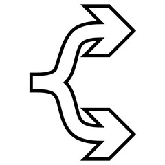 arrow icon vector illustration