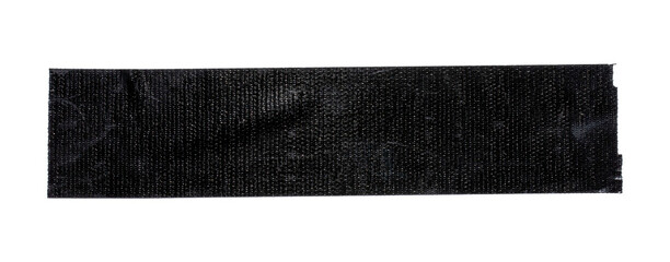 black torn wrinkled tape isolated transparent png background,Design template or mockup.design element,black and white