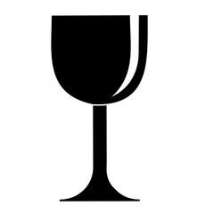 glass of wine isolated