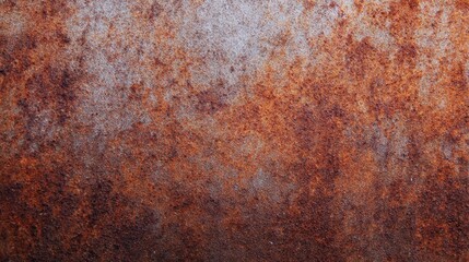 Close-up of a textured rust surface displaying various shades of orange and brown, ideal for backgrounds