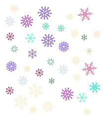 set of snowflakes زمخقبعم هزخد رثزفخق 