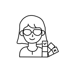 Graphic designer icon