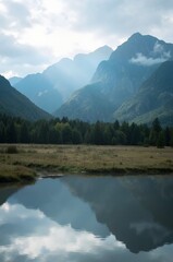 mountain lake in the mountains