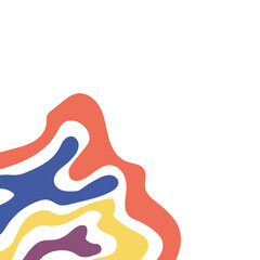 Corner Border Topography Pattern