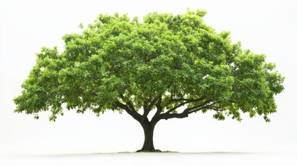 Obraz premium Majestic green tree with lush leaves in sunny environment nature photography vibrant viewpoint for scenic landscape