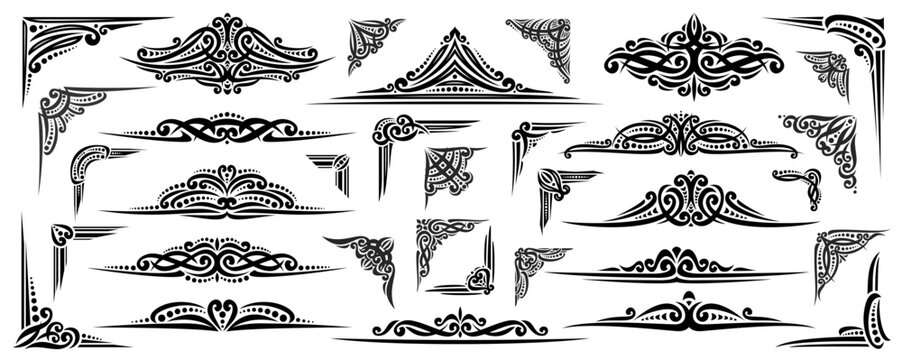 Vector Corners and Borders set