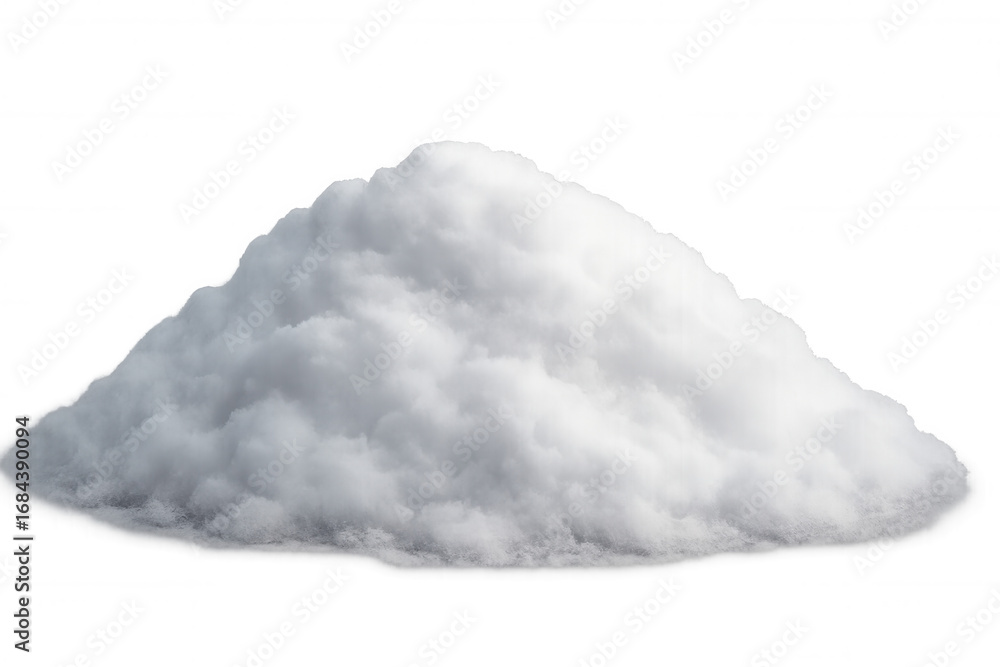 Poster wispy white cloud floating against transparent backdrop, ideal for digital graphic design and photo 