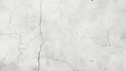 Obraz premium Old and distressed white surface showing an intricate web of cracks and imperfections, providing an abstract and grungy visual texture