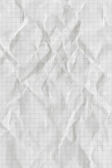 clean white crumpled checkered paper