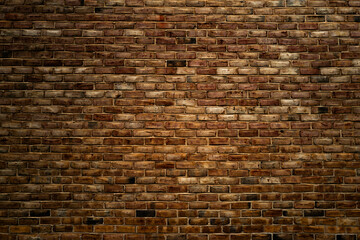 Brick wall background texture. Textured background of brick wall. Clinker brick. Wall from brick...