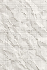 clean white crumpled checkered paper