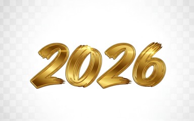 Golden 2026 New Years Greeting - Elegant Design