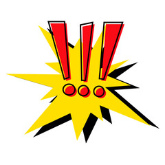 Comic Style Exclamation Mark
