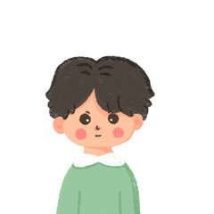 Child Illustration - Simple Cute Boy 