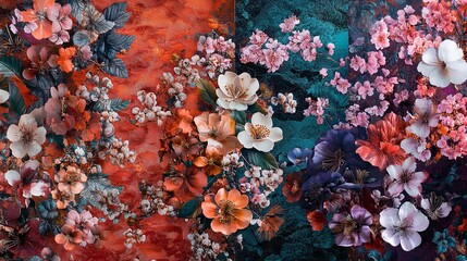 High Resolution of Beautiful Flower Background Backdrop for Wedding Decorations