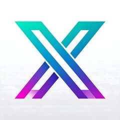Obraz premium Abstract X Logo Design