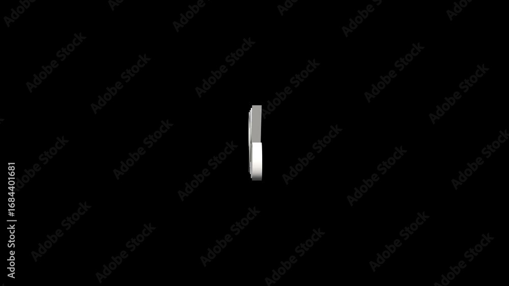 Aufkleber abstract 92% percentage text. 3d 92% percentage loop animation. 92 percentage 3d text rotation on bl