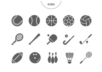 スポーツ　アイコン ピクトグラム　ベクター イラスト　セット