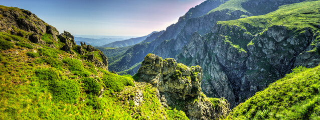 Beautiful summer landscape in the mountain