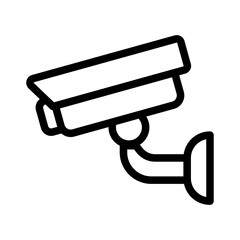Security Camera Line Icon of Smart Home and IoT Icon Set