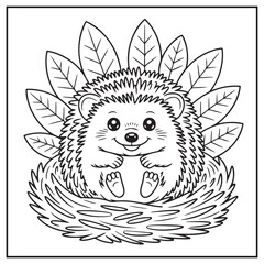 Autumn Scenes Coloring Pages