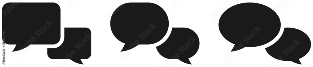 Aufkleber comments icon speech bubble symbol chat message icons - talk message bubble chat icon. web vector ic