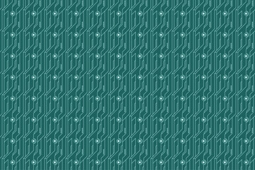 Green Circuit Board Geometric Seamless Pattern