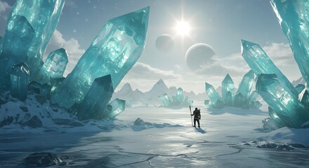 Giant glacier collapsing into ocean