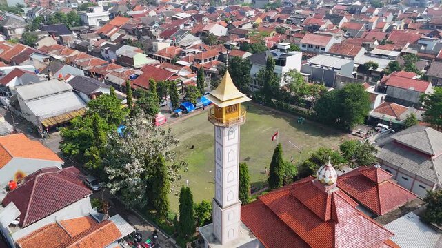 Mosque Minaret View From Above.