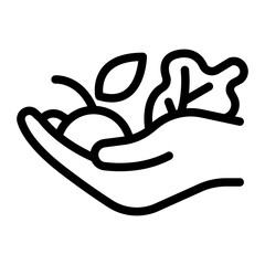 Nature Care Line Icon of Recycling and Sustainability Icon Set