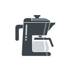 Obraz premium Simplified representation of a drip coffee maker evoking morning and warm beverages