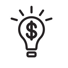 Idea Line Icon of Business and Finance Icon Set