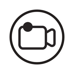 Webcam Line Icon of Media and Entertainment Icon Set