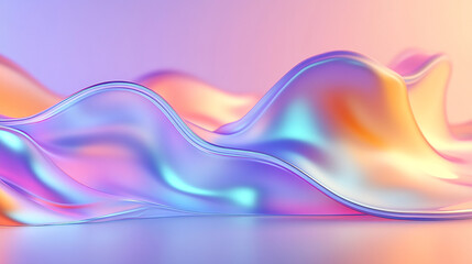 Fototapeta premium Colorful Abstract Waves. Close Up Background