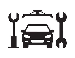 vector of car repair service icon