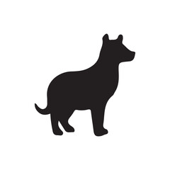 Obraz premium Dog Silhouette Illustration