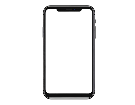 Blank Smartphone Screen Mockup