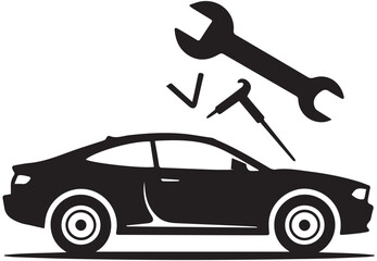 car service vector icon illustration