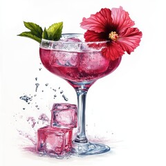 Innovative Hibiscus Infused Cocktail with Advanced Garnish Techniques and Chill Optimization