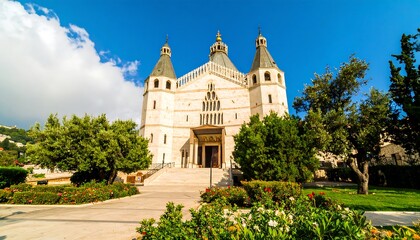 Obraz premium Italian Church Exterior Sunny Day