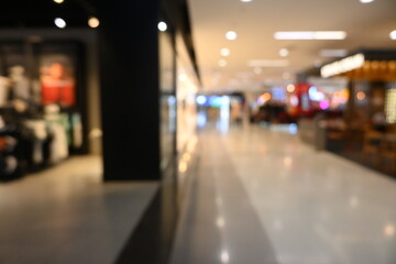 defocus interior of department store, blur background