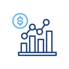 Revenue Forecast line color icon
