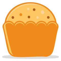 Delicious muffin with spots design illustration