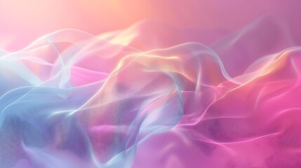Abstract ethereal waves of color create a dreamy, soft, and visually captivating composition with gentle gradients.